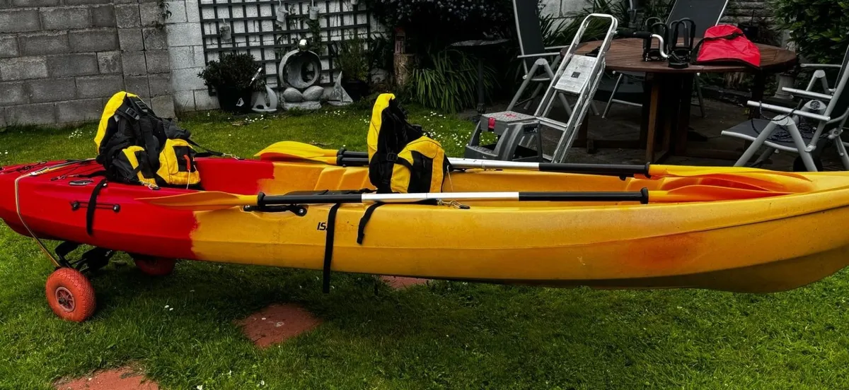 2 Person Sit on Kayak with Paddles and Accessories - Image 1