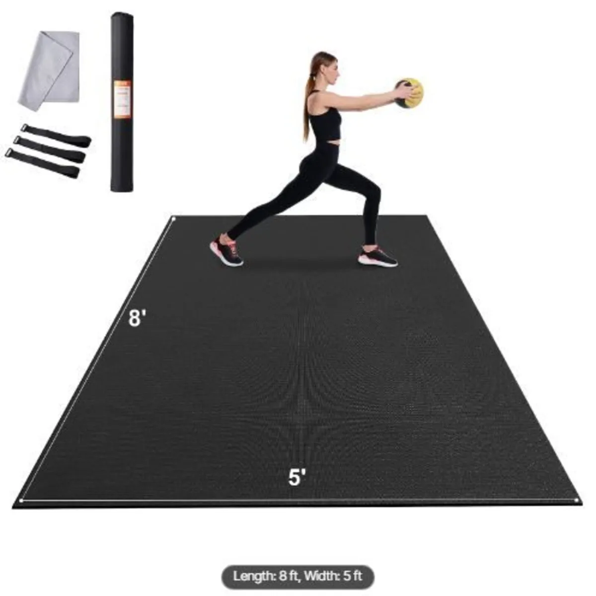 Exercise Mat Non Slip Yoga Mat Gym Fitness - Image 1