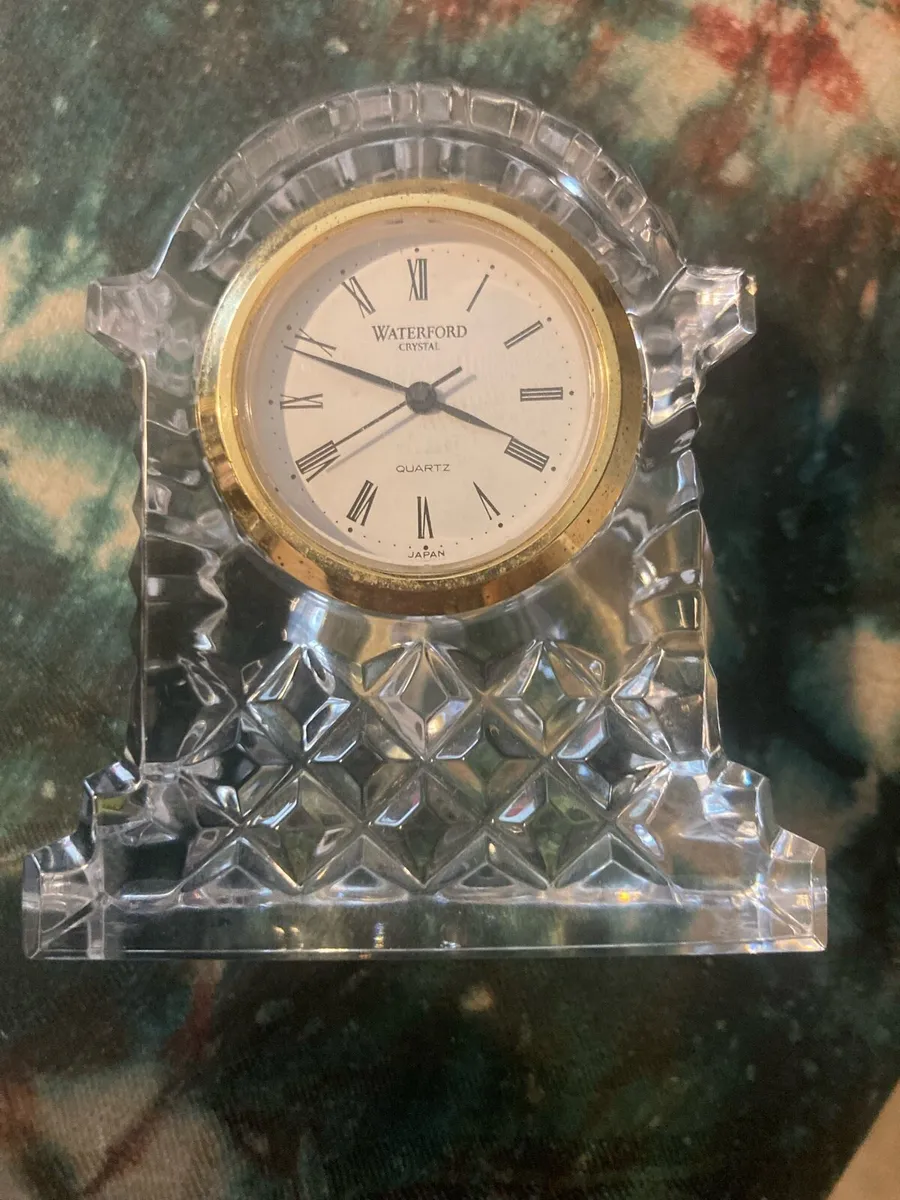 Waterford crystal clock free postage