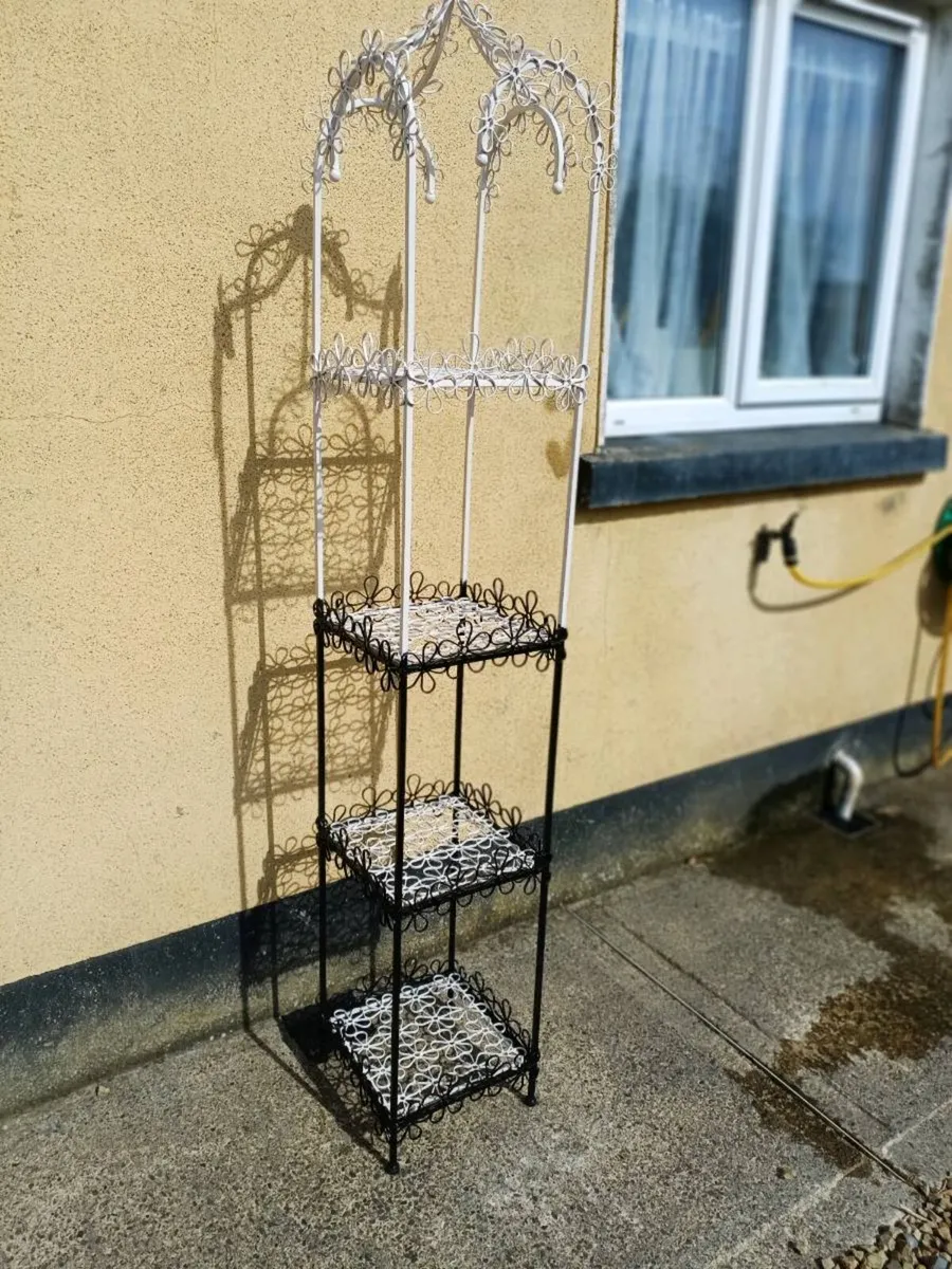 Wrought Iron Plant Stand - Image 3