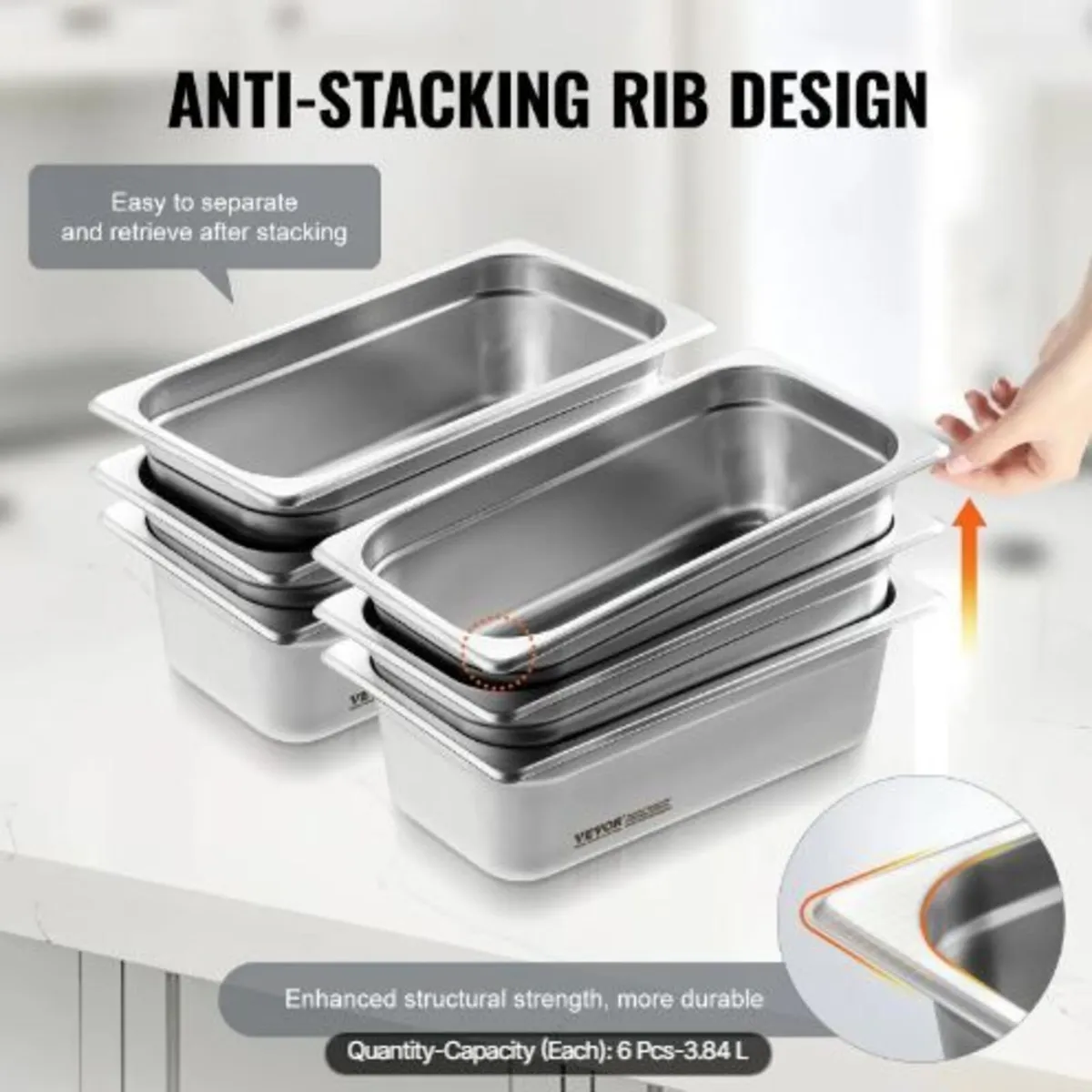 6 Pack Hotel Pans - Image 1