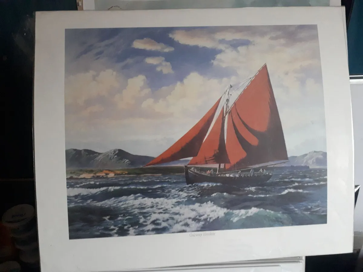 Unframed Galway Hooker prints new - Image 2
