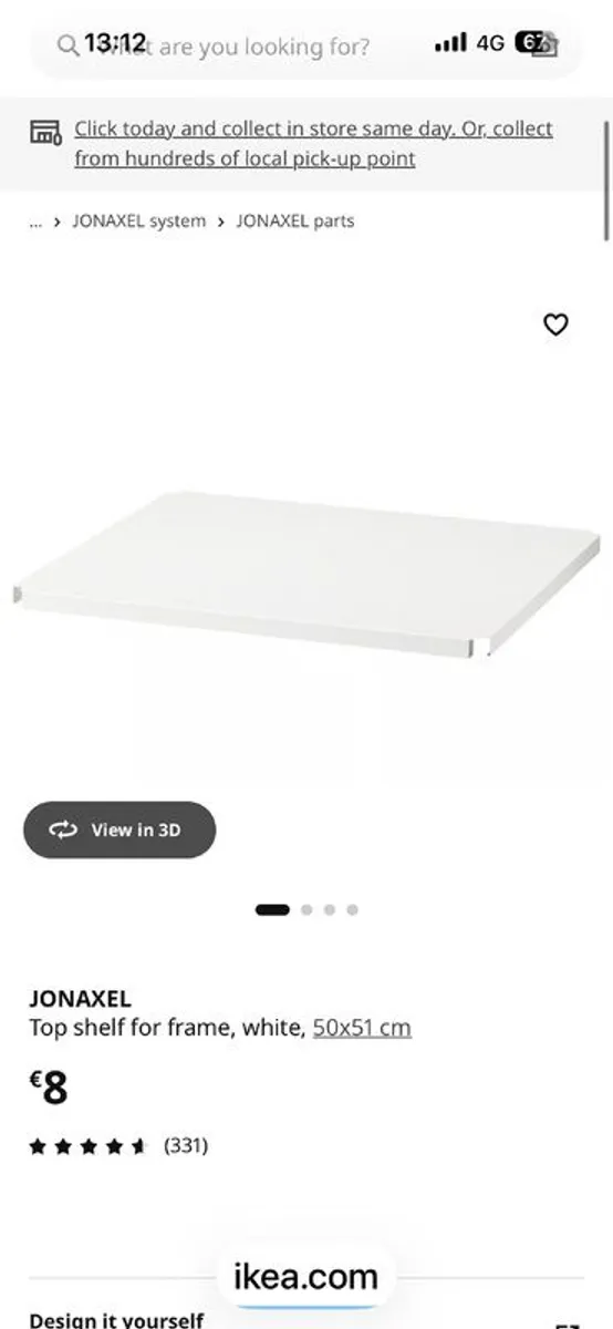 1 IKEA Jonaxel storage basket unit 6 baskets with top shelf - Image 2