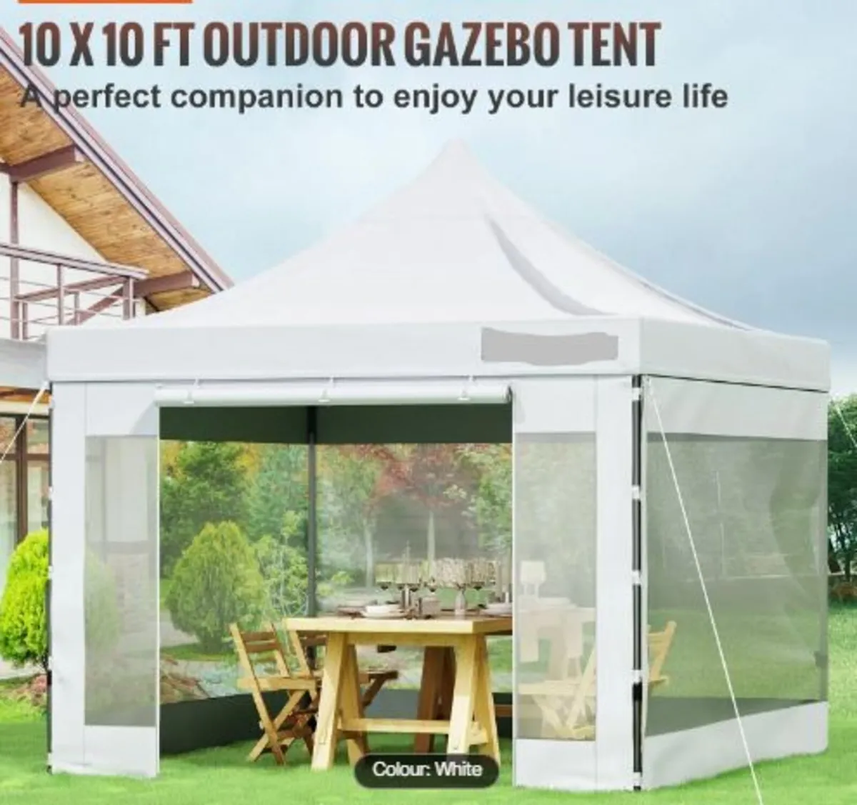 304.8 x 304.8 cm Pop Up Canopy Tent - Image 2