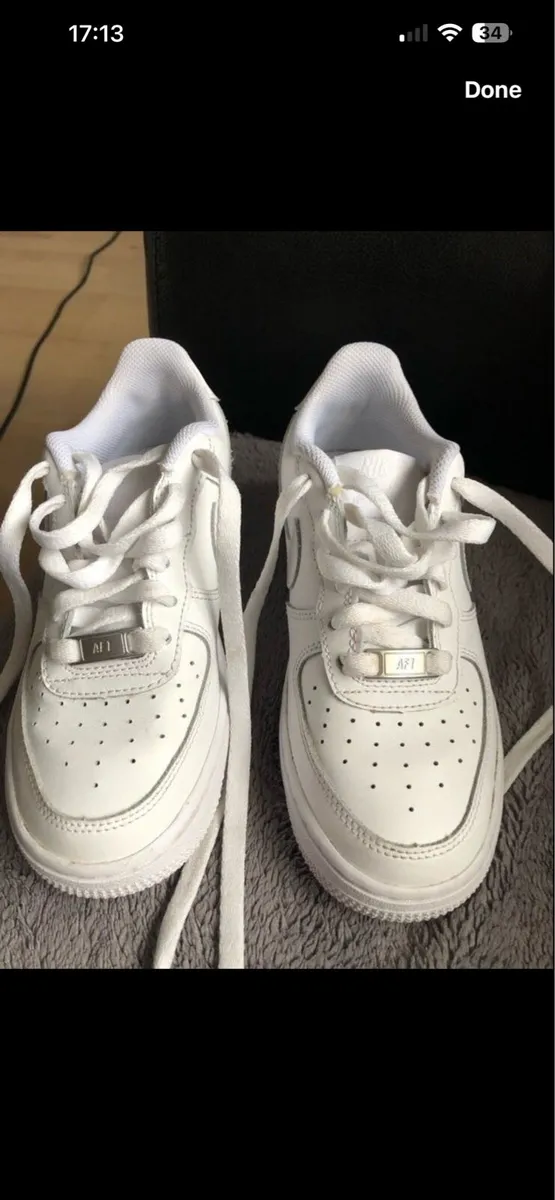Boys / Girls  Airforce trainers size 3 €20 - Image 1