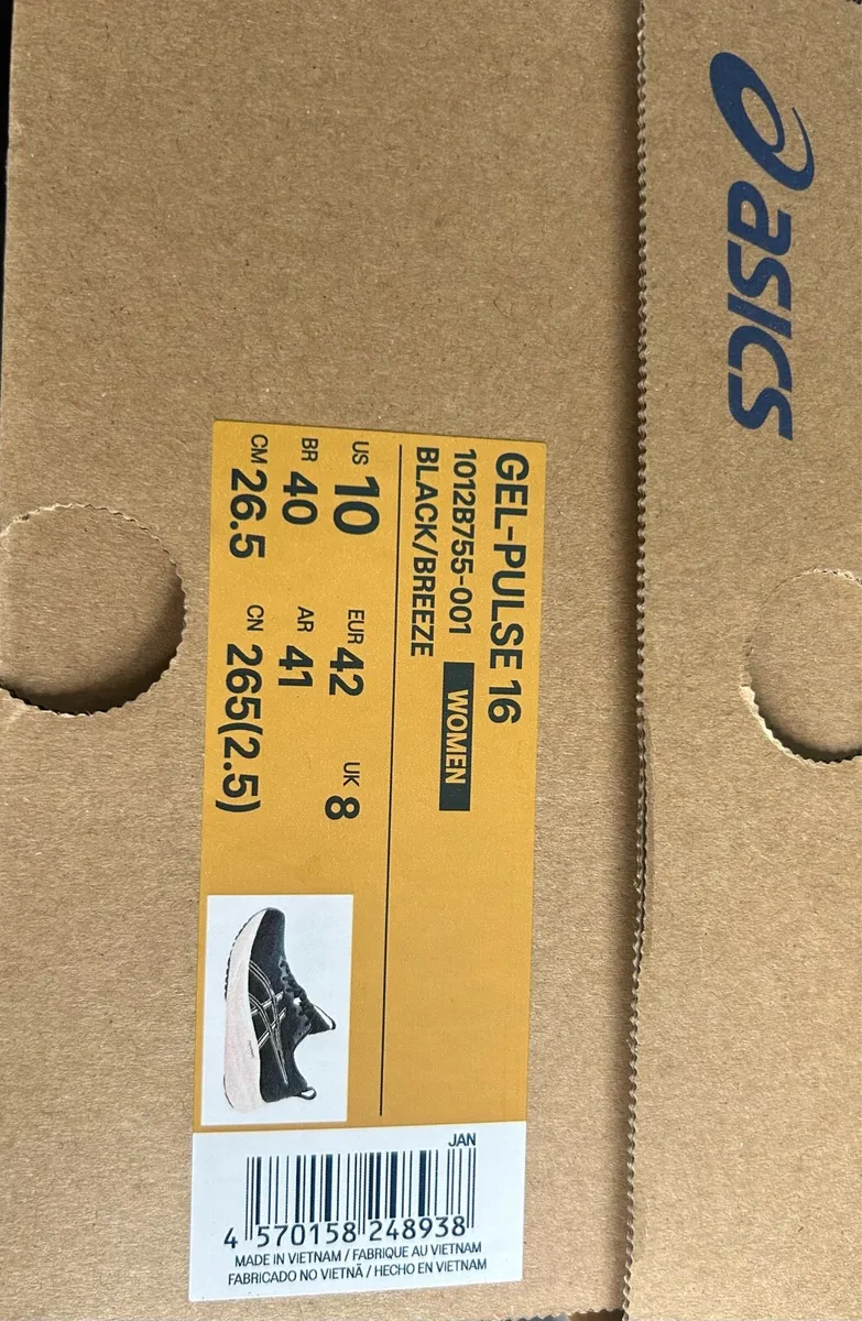 NEVER WORN ASICS GEL PULSE 16 WOMENS RUNNING SHOES - Image 3