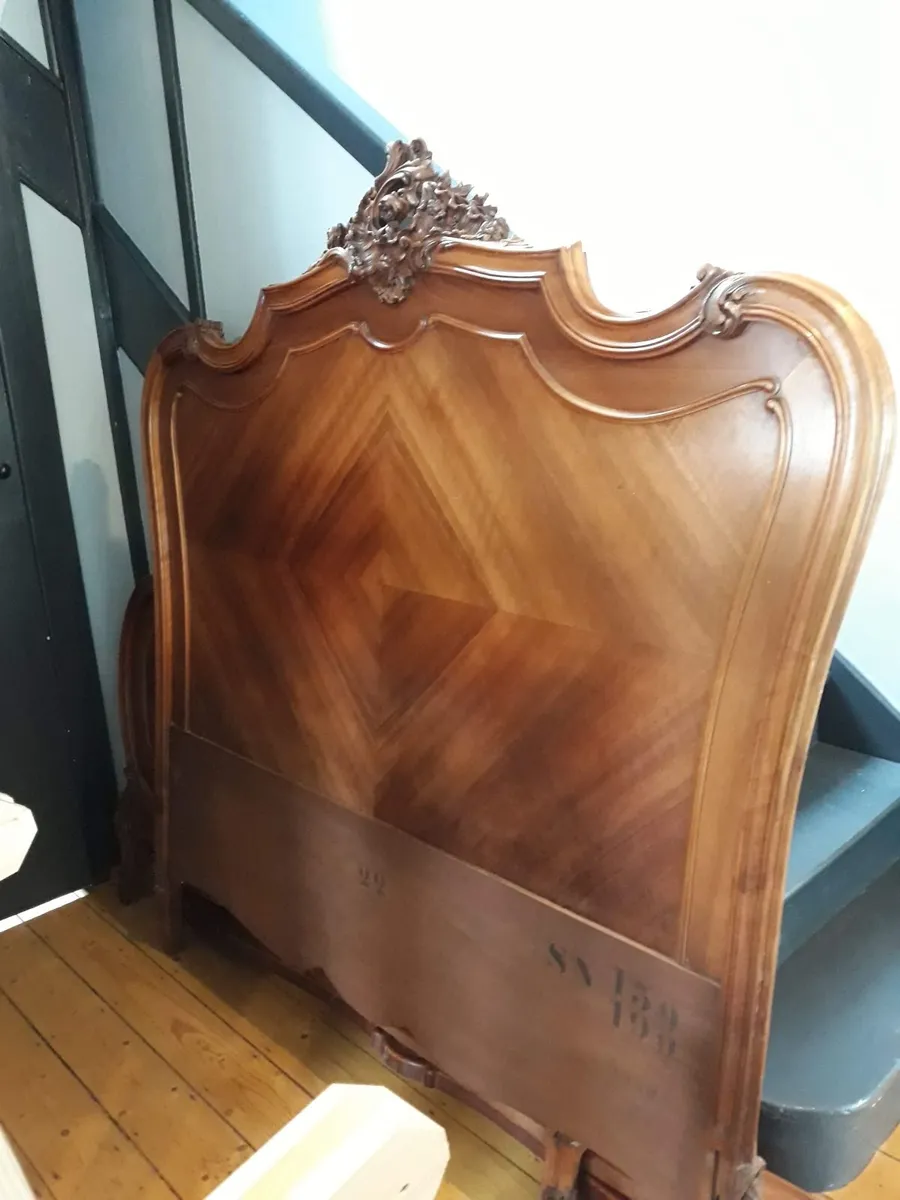 Antique French double bed - Image 3