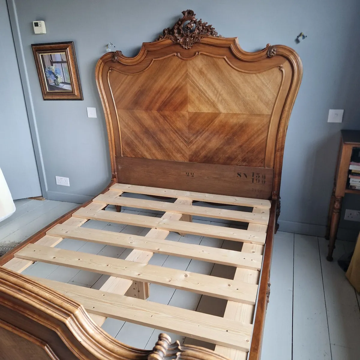 Antique French double bed - Image 4