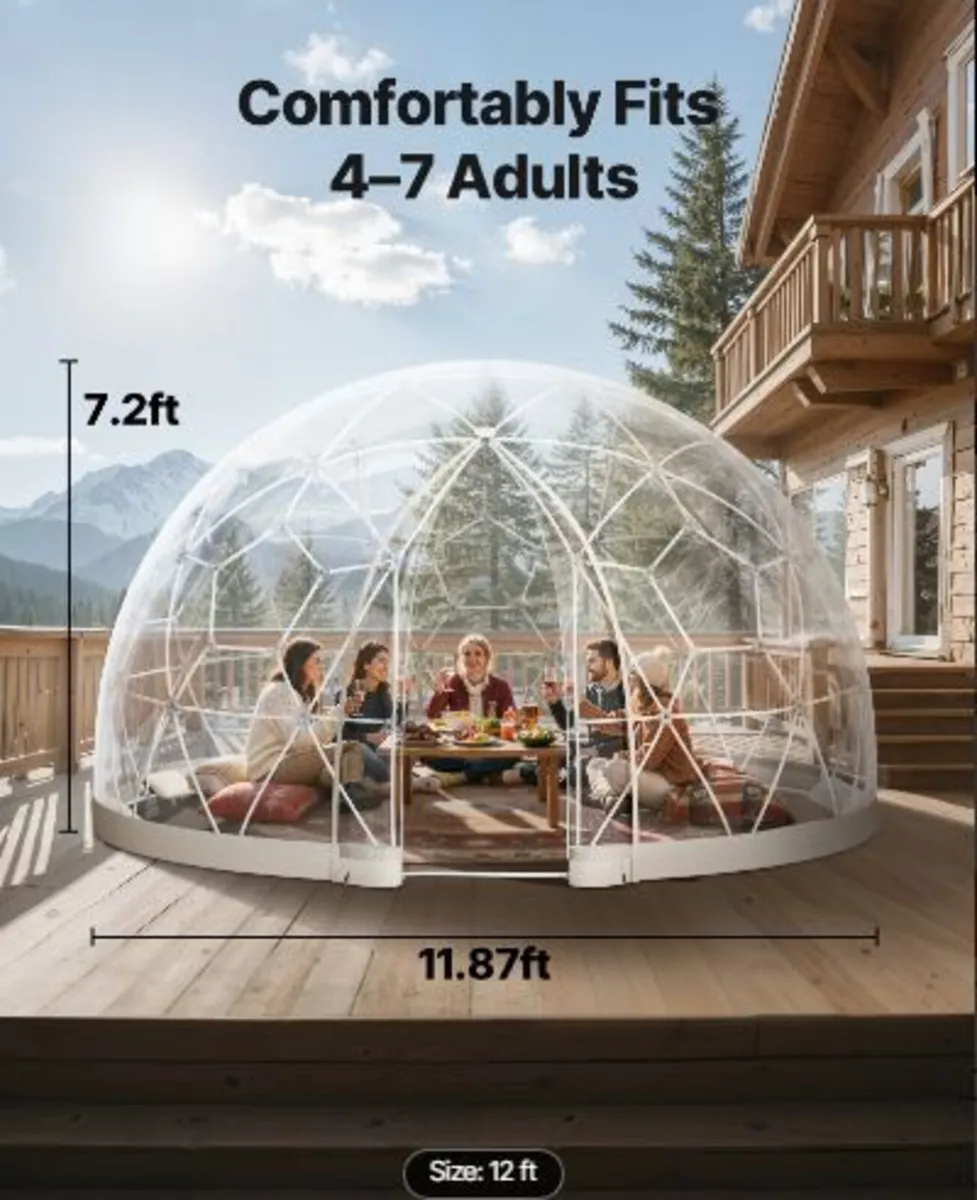 Garden Dome Igloo, 3.6 x 2.2 m Outdoor - Image 2