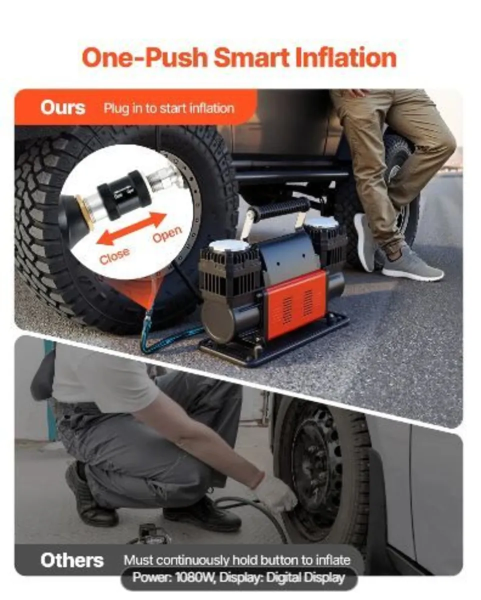 Dual-Cylinder Heavy Duty Air Compressor - Image 2