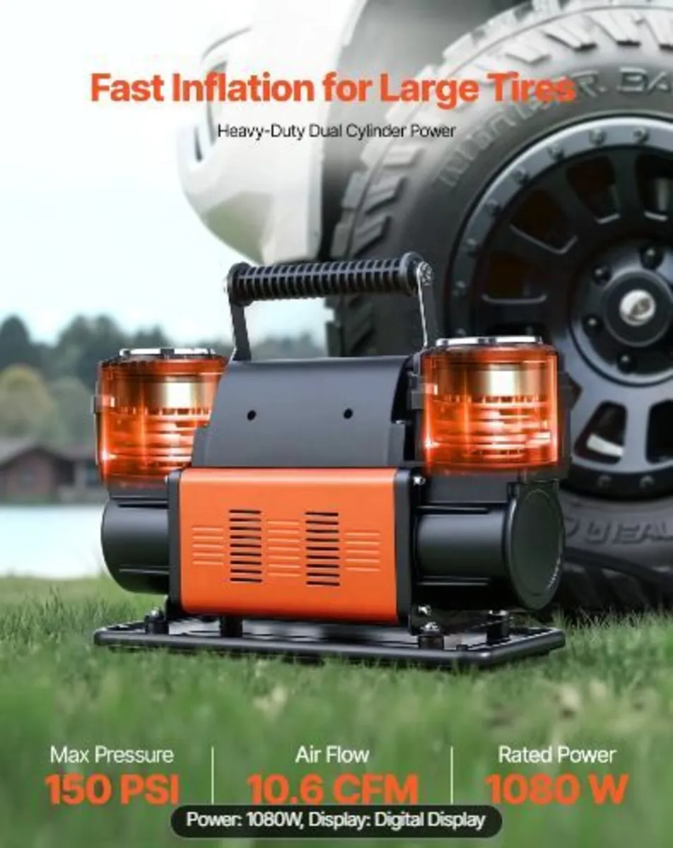 Dual-Cylinder Heavy Duty Air Compressor - Image 3