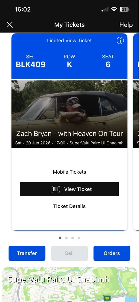 Zach Bryan 20th seated tickets - Image 1