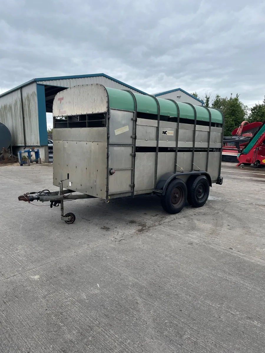 NC Twin Axle 12x6 Livestock Trailer - Image 1