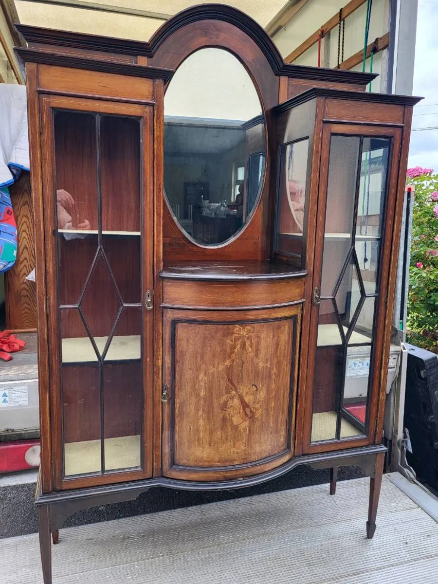 Beautiful Edwardian Mahogany Display Cabinet - Image 3