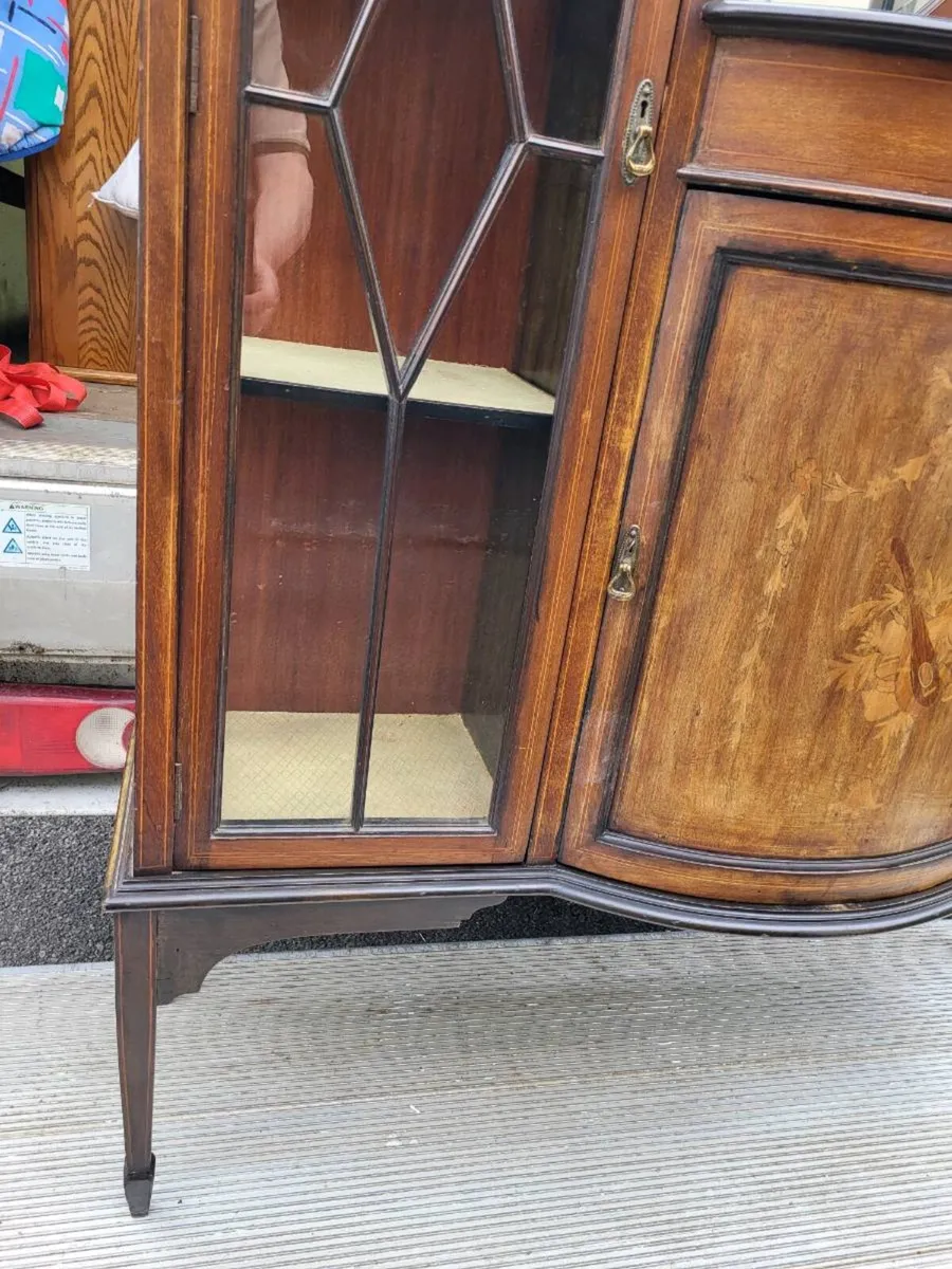 Beautiful Edwardian Mahogany Display Cabinet - Image 4