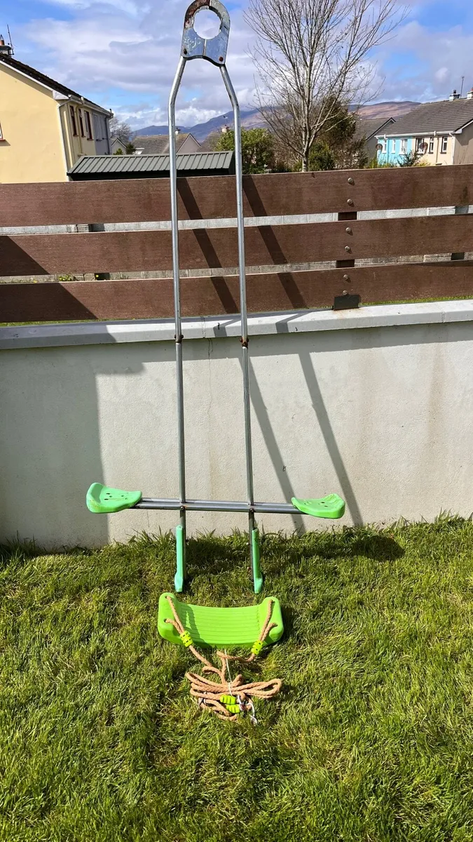 Large Wooden Swing Set 4.3m - Image 4
