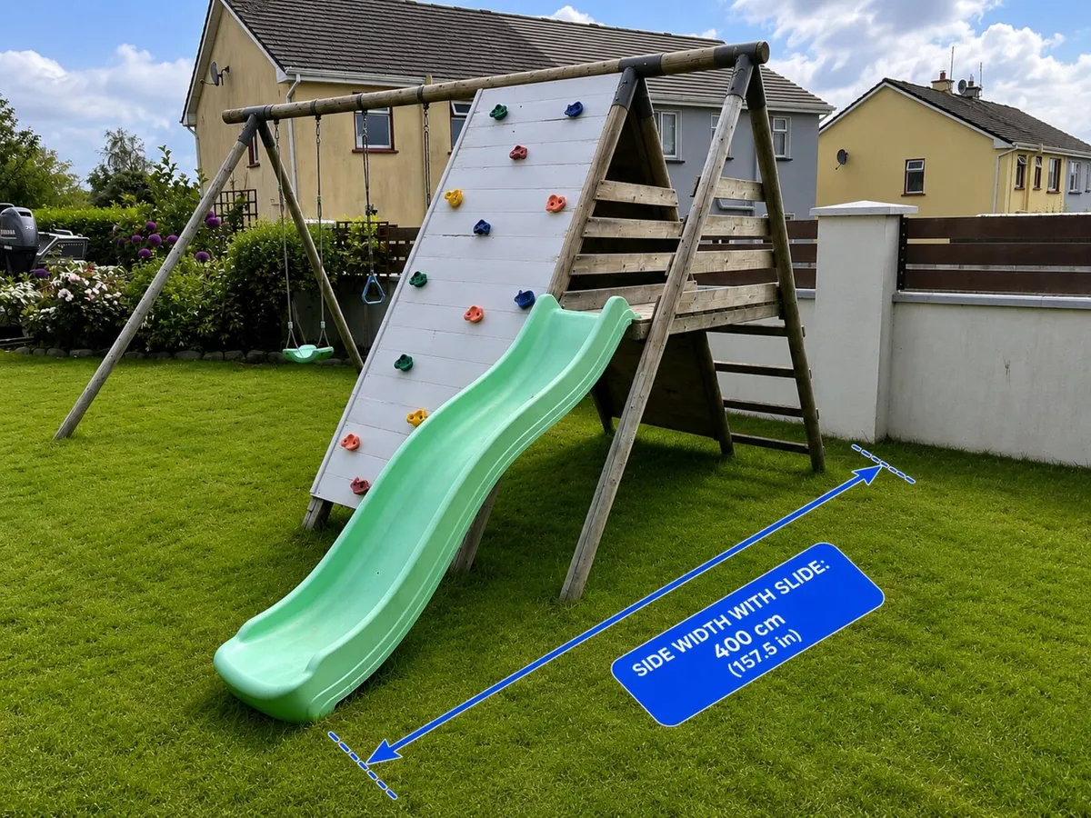 Large Wooden Swing Set 4.3m - Image 2