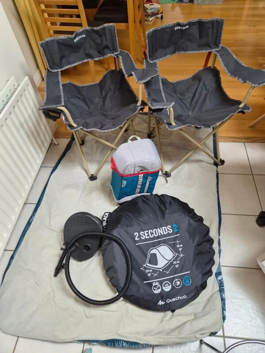 Camping set for two people: tent, mattress, chairs - Image 1