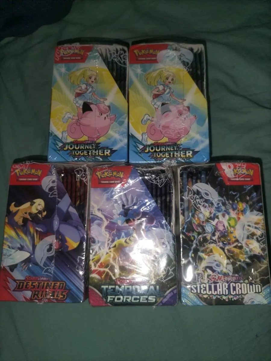 5 BOXS OF SEAL POKEMON CARDS BOOSTER BOXS - Image 1