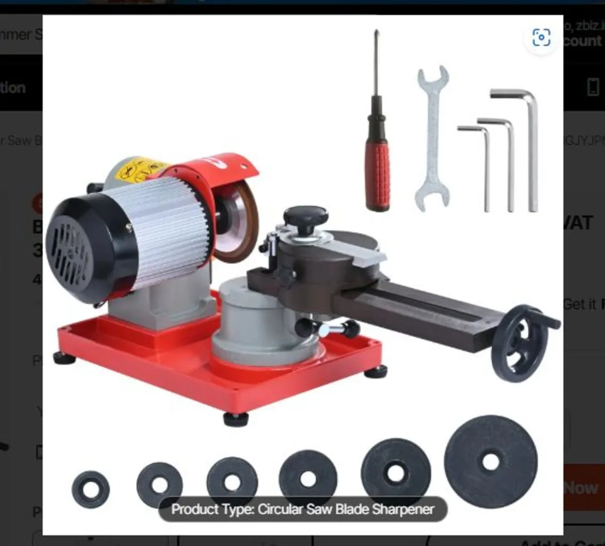 230V Electric Saw Blade Sharpener - Image 1