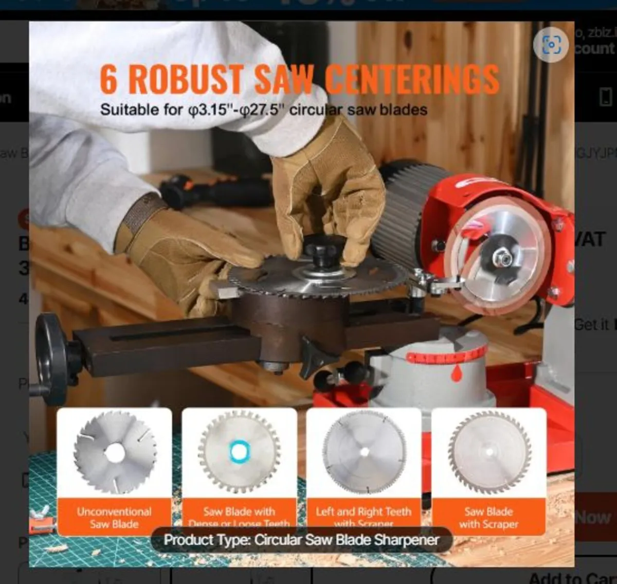 230V Electric Saw Blade Sharpener - Image 3