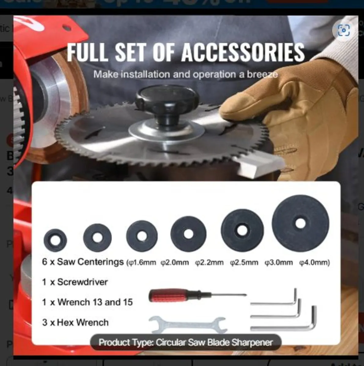 230V Electric Saw Blade Sharpener - Image 4