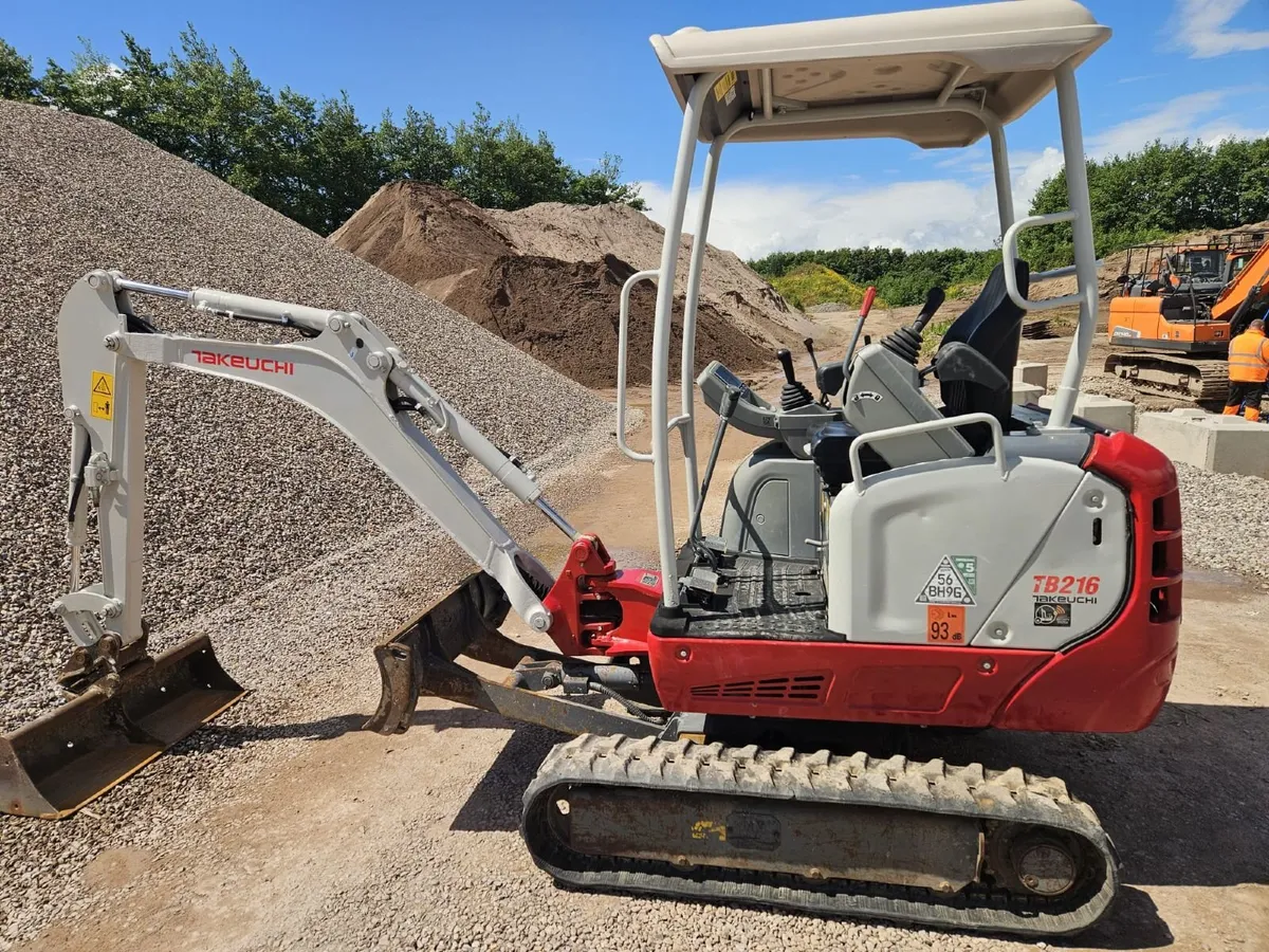 2017 Takeuchi TB216 1.6 ton Mini Digger - Image 1