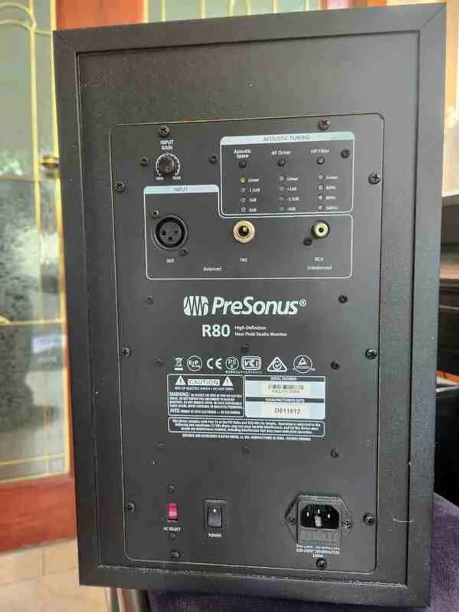 Presonus R80 Studio Monitors (2) And Desktop Stands - Image 2