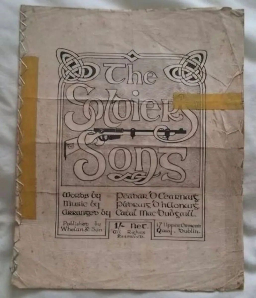 Original - 1916 - National Anthem Music Sheet - Image 1