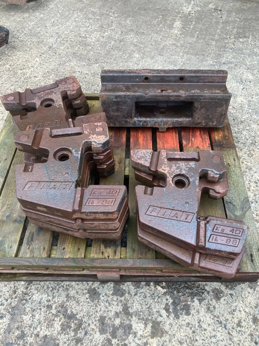 Fiat front weights and block - Image 2