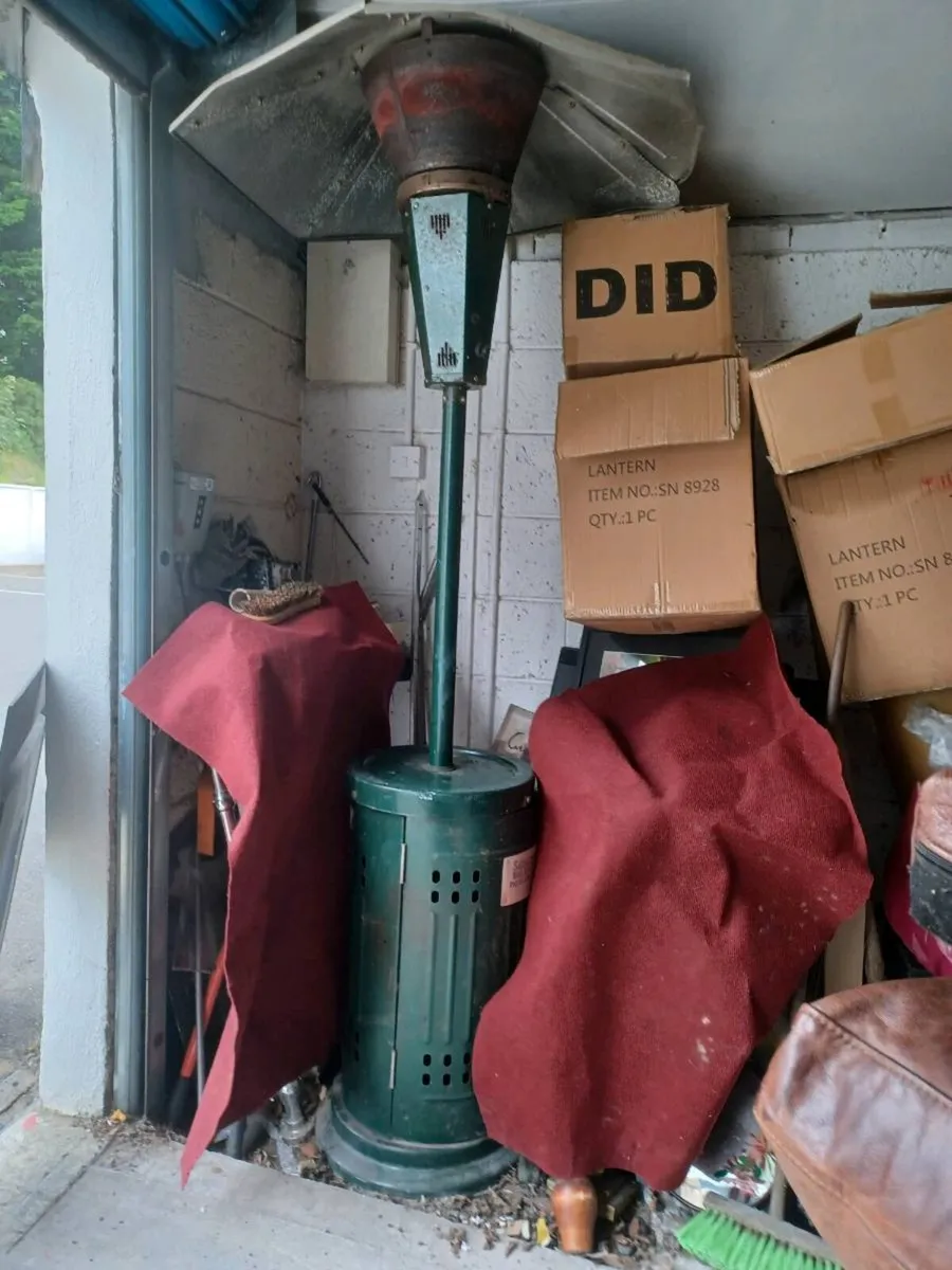 Gas heater outside