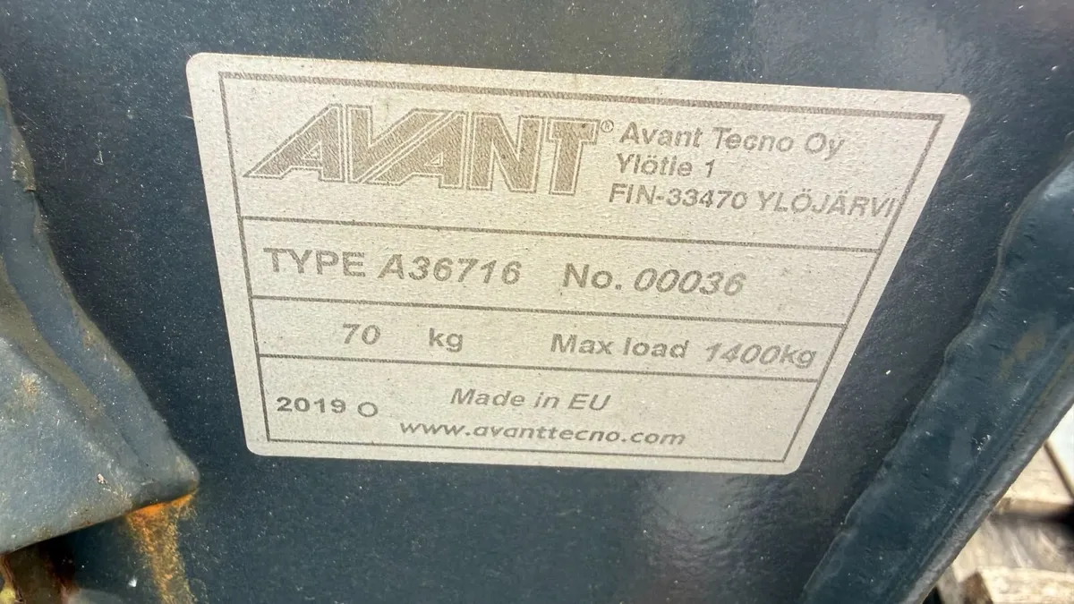 Avant General Bucket, 900mm, 190L - Unused - Image 3