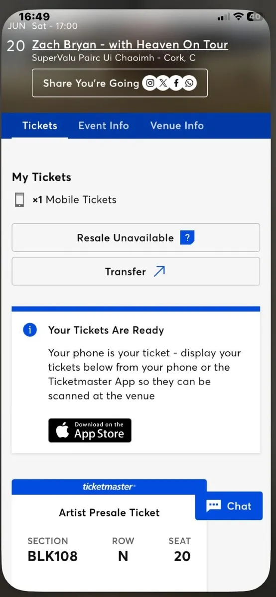 concert tickets