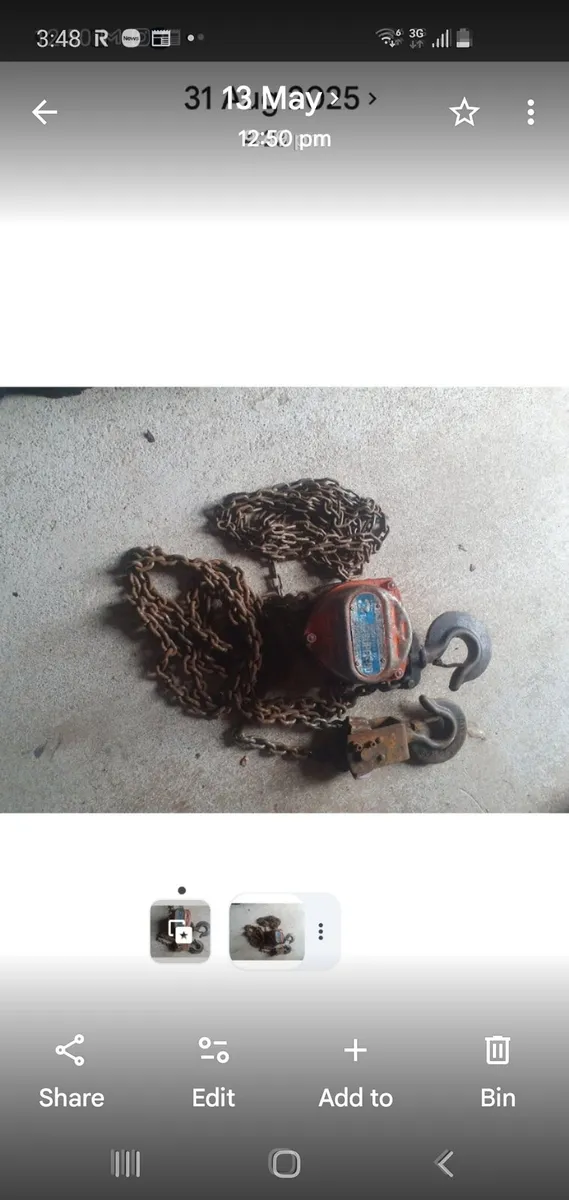 Block and takel chain hoist