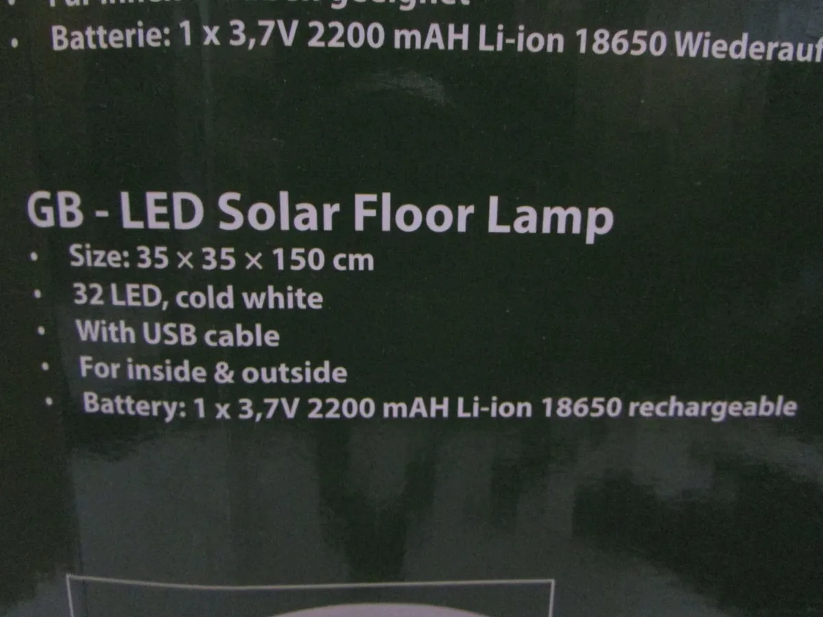 LED Solar Floor Lamp - Image 2