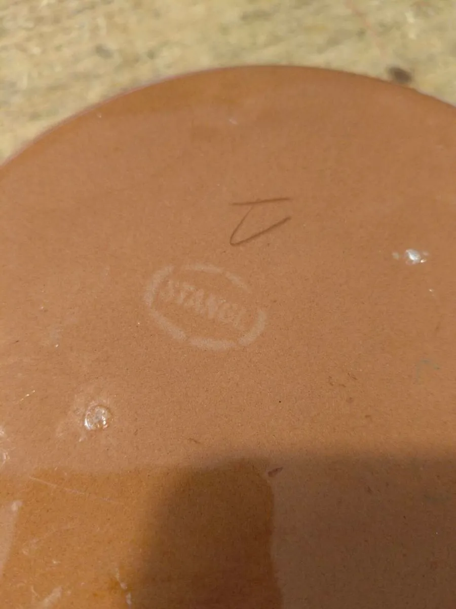 vintage Stangl Pottery skillet serving dish, 8” Op - Image 4