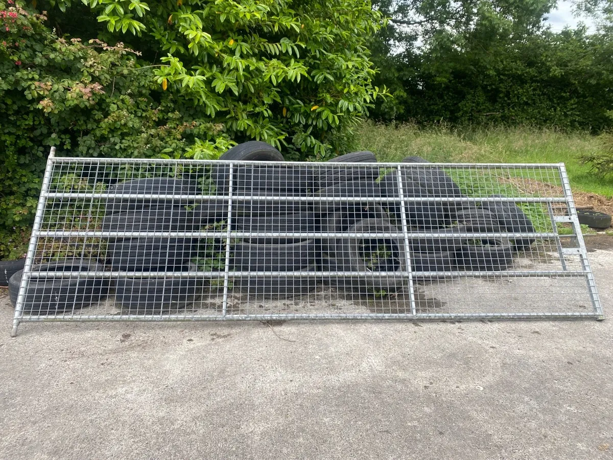 13ft Galanized Yard Gate - Image 1
