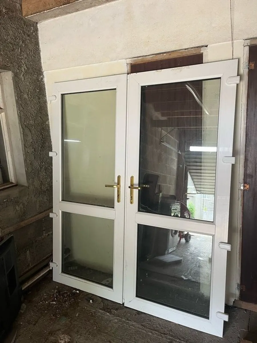 Large PVC French Doors - Image 2