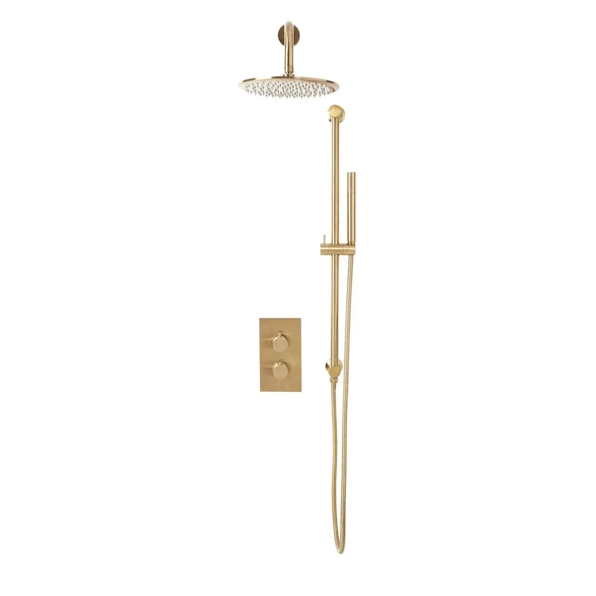 Bathshack Premium Brushed Brass Concealed Shower