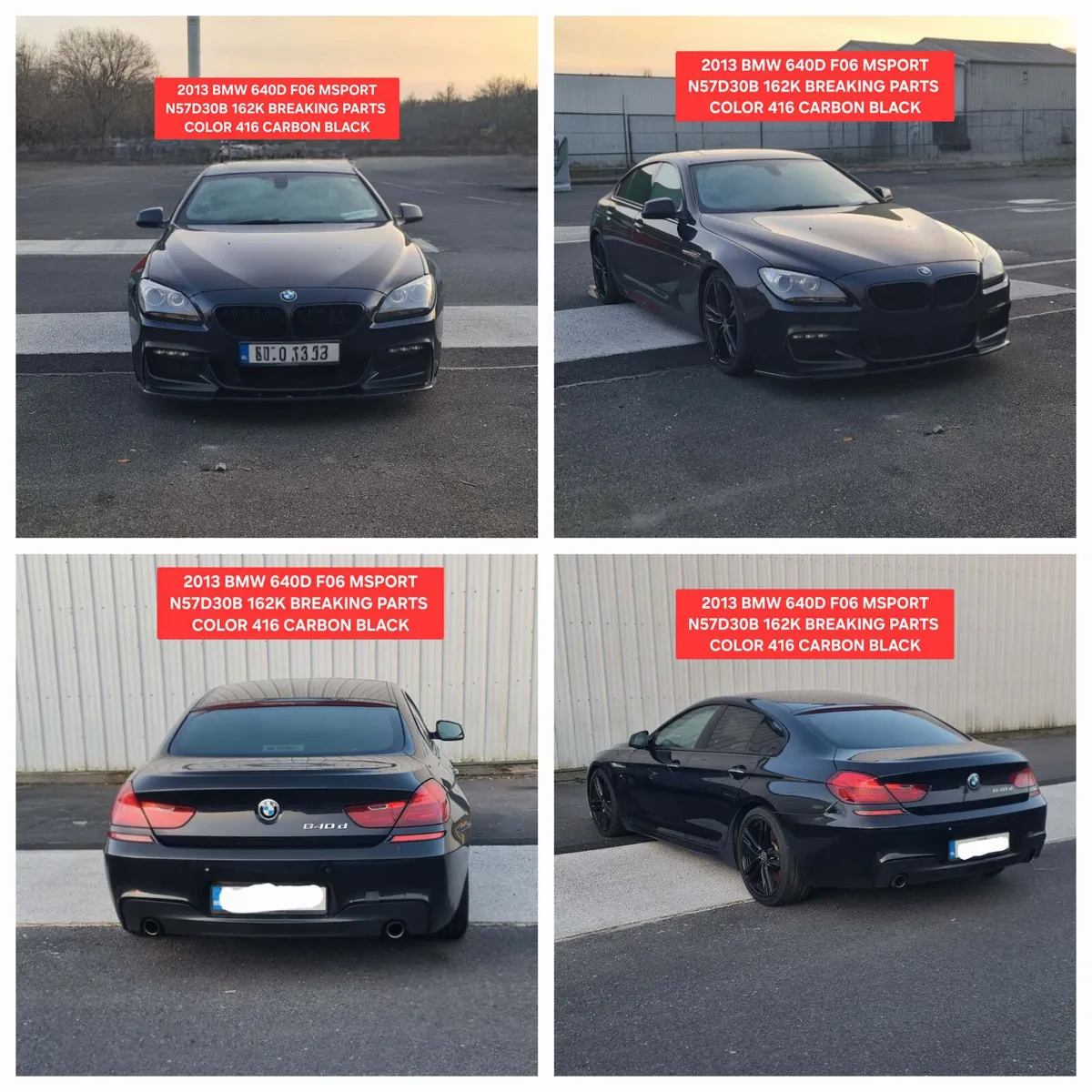 2014 BMW F06 MSPORT 640D N57D30B PARTS 475 - Image 2
