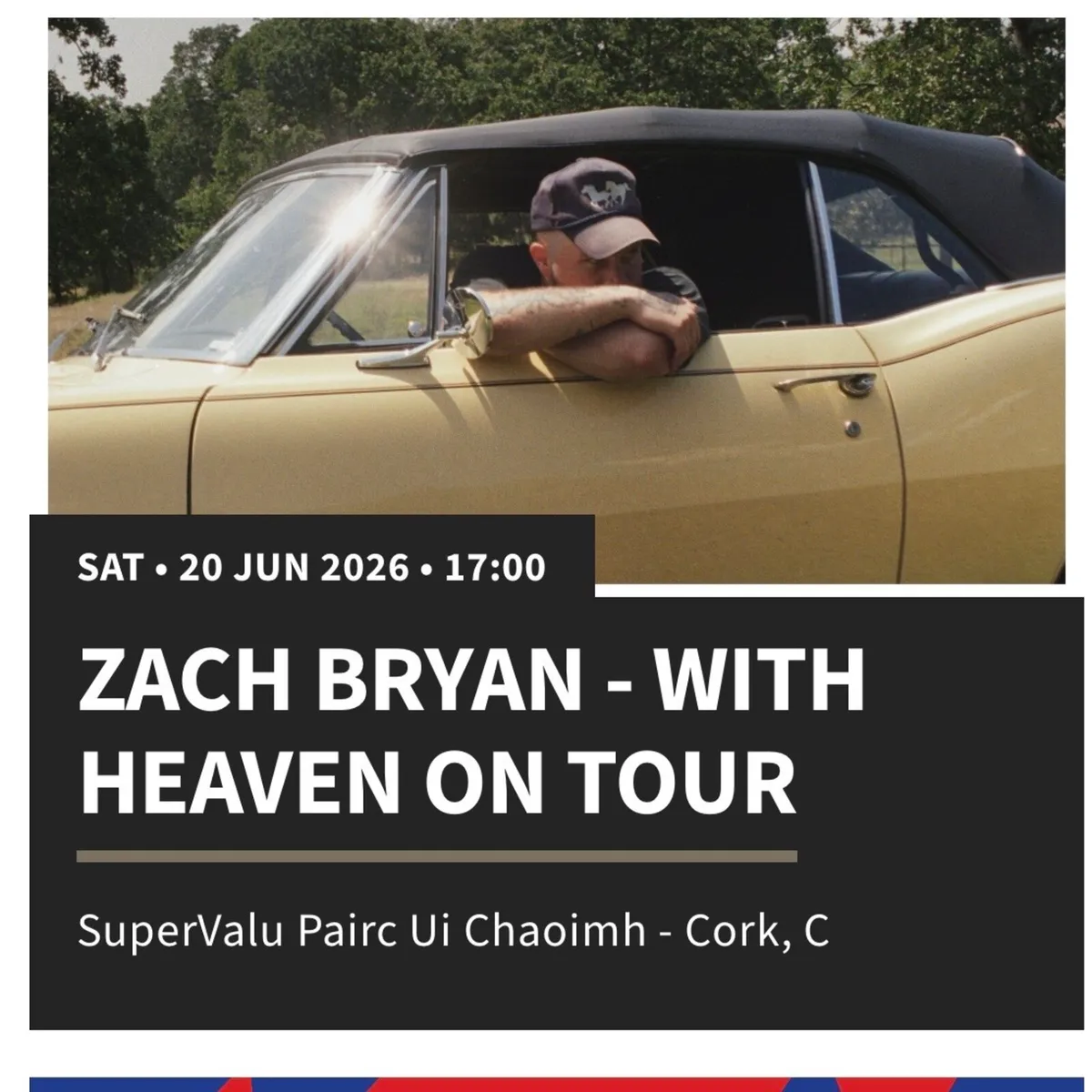 2x Zach Bryan Tickets