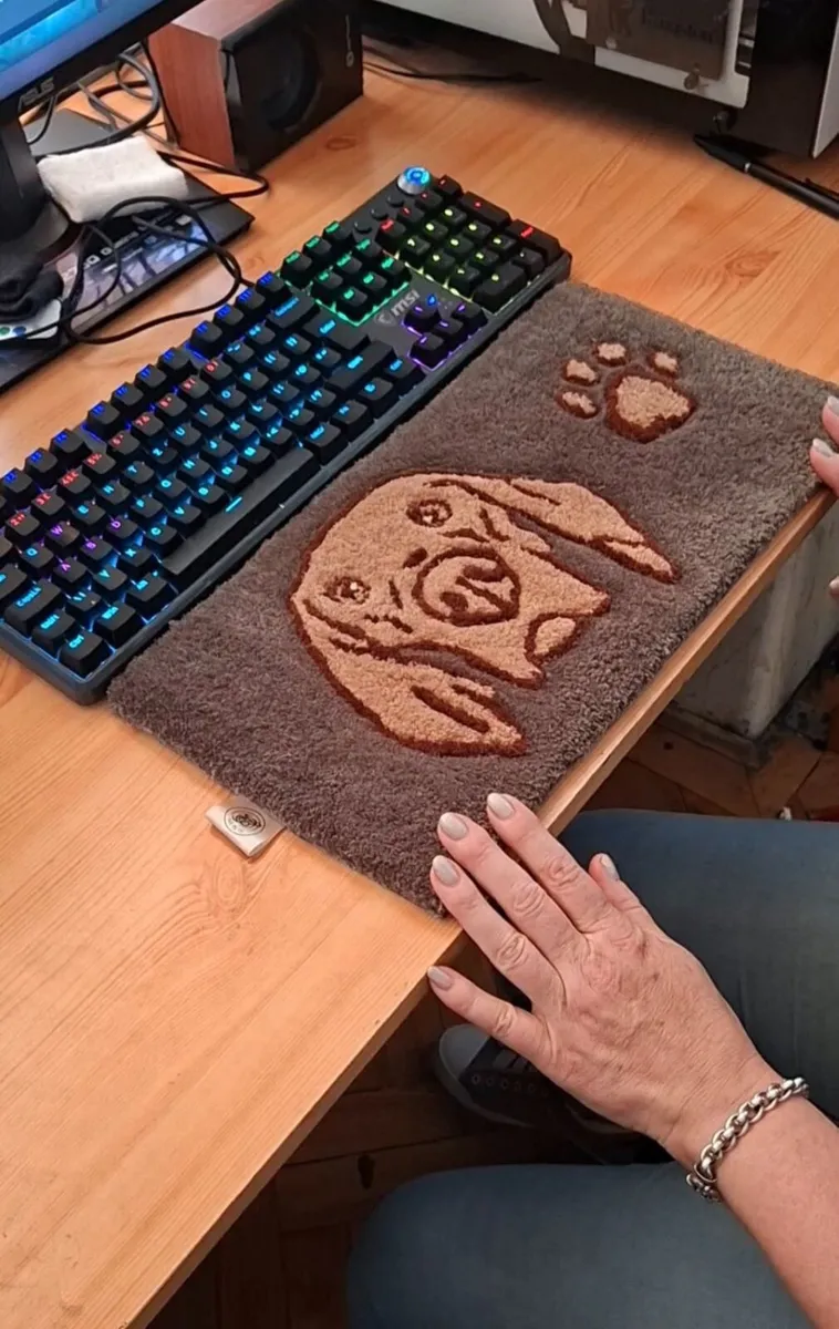Handmade Tufted Keyboard Wrist Rests - Image 4