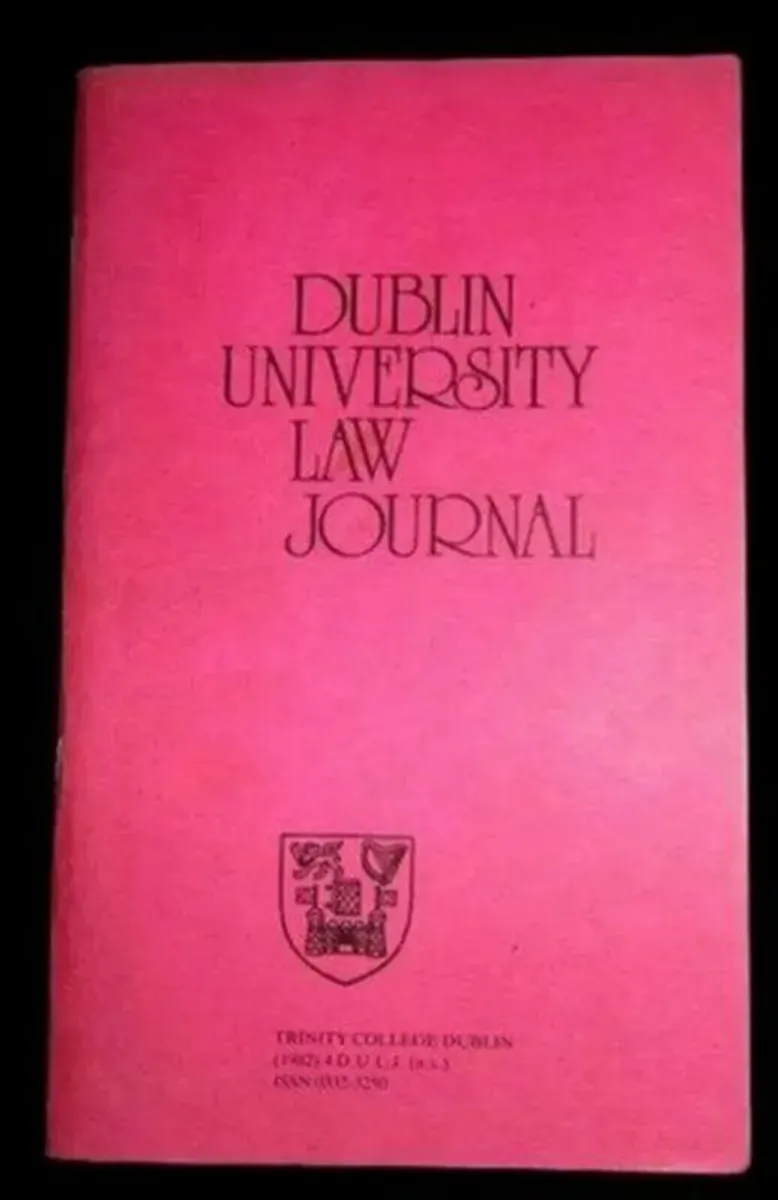 Vintage 'Dublin University Law Journal' (DULJ)1982 - Image 4