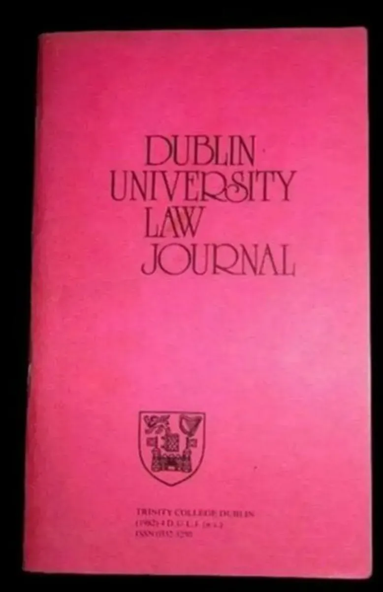 Vintage 'Dublin University Law Journal' (DULJ)1982 - Image 1