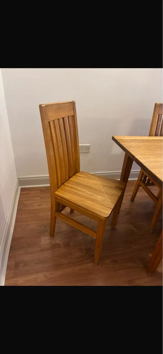 Solid wood dining chairs - Image 1