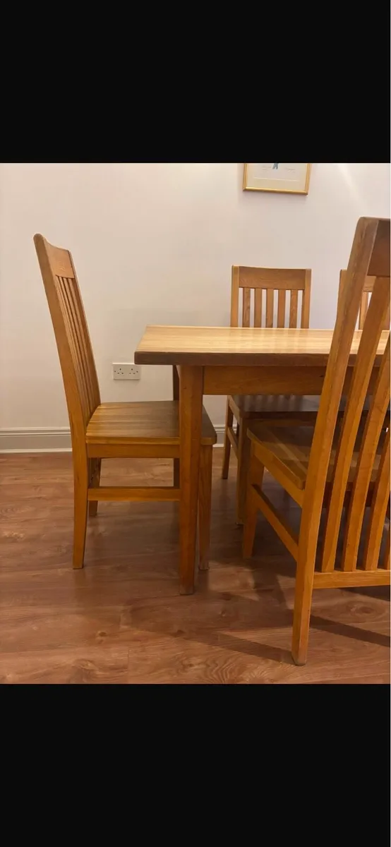 Solid wood dining chairs - Image 2
