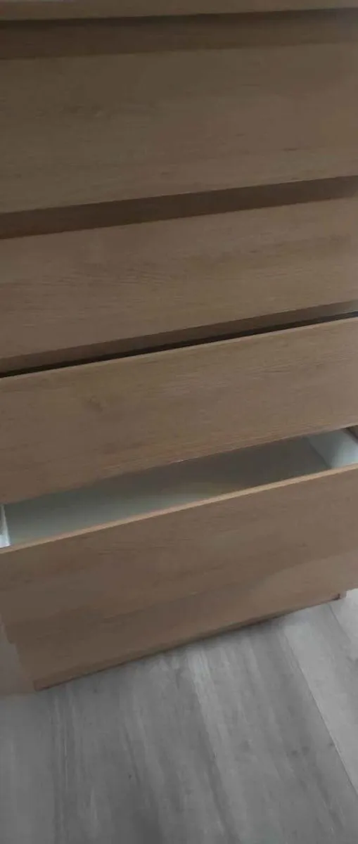 Wooden brown 5 drawers 40 70 112 cm - Image 3