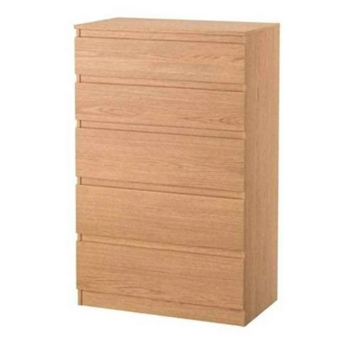 Wooden brown 5 drawers 40 70 112 cm - Image 4