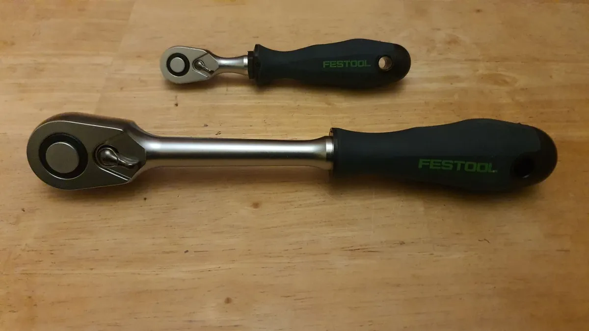 Festool 1/4" + 1/2" Ratchet Wrenches - Image 1