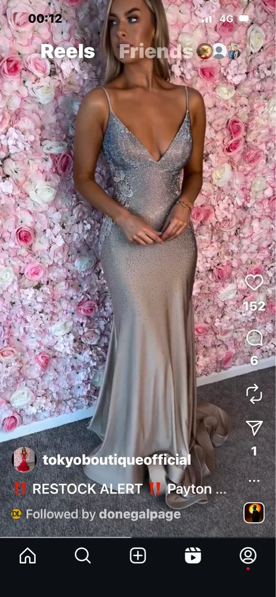 Debs dress champagne size 6-8 - Image 2